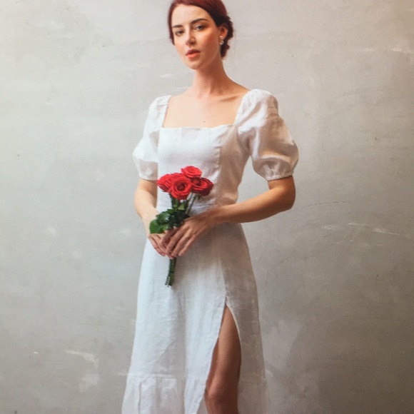 Lining dress for women white dress - Picture 1 of 3